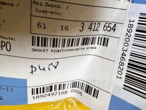 USZCZELKA LUSTERKA ZEWNĘTRZNEGO PRAWA BMW X3 E83 NOWA OEM