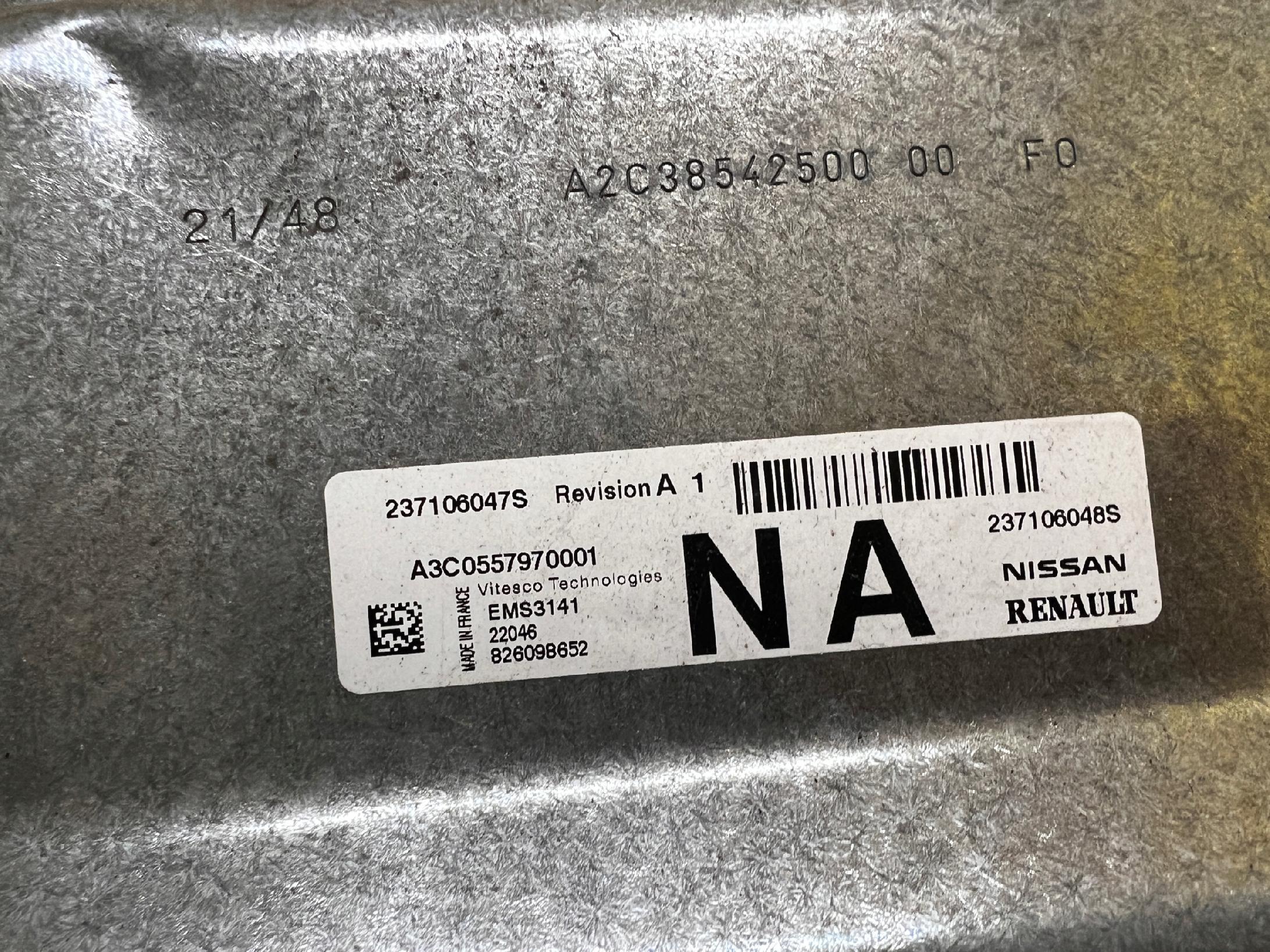 MODUŁ STEROWNIK SILNIKA DACIA JOGGER 1.0 TCE LPG