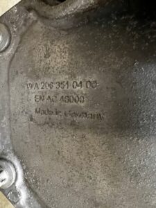 MOST DYFERENCJAŁ TYLNY TYŁ MERCEDES C-KLASA W206 2WD RWD 2.647