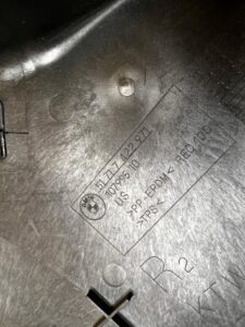 OSŁONA DOLNA PRAWA TRÓJKĄT NADKOLA PRZÓD PRAWY BMW X4 G02 NOWA OEM