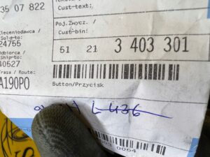 GAŁKA PRZYCISK ZAMKA DRZWI PRZÓD BMW X3 E83 NOWA OEM