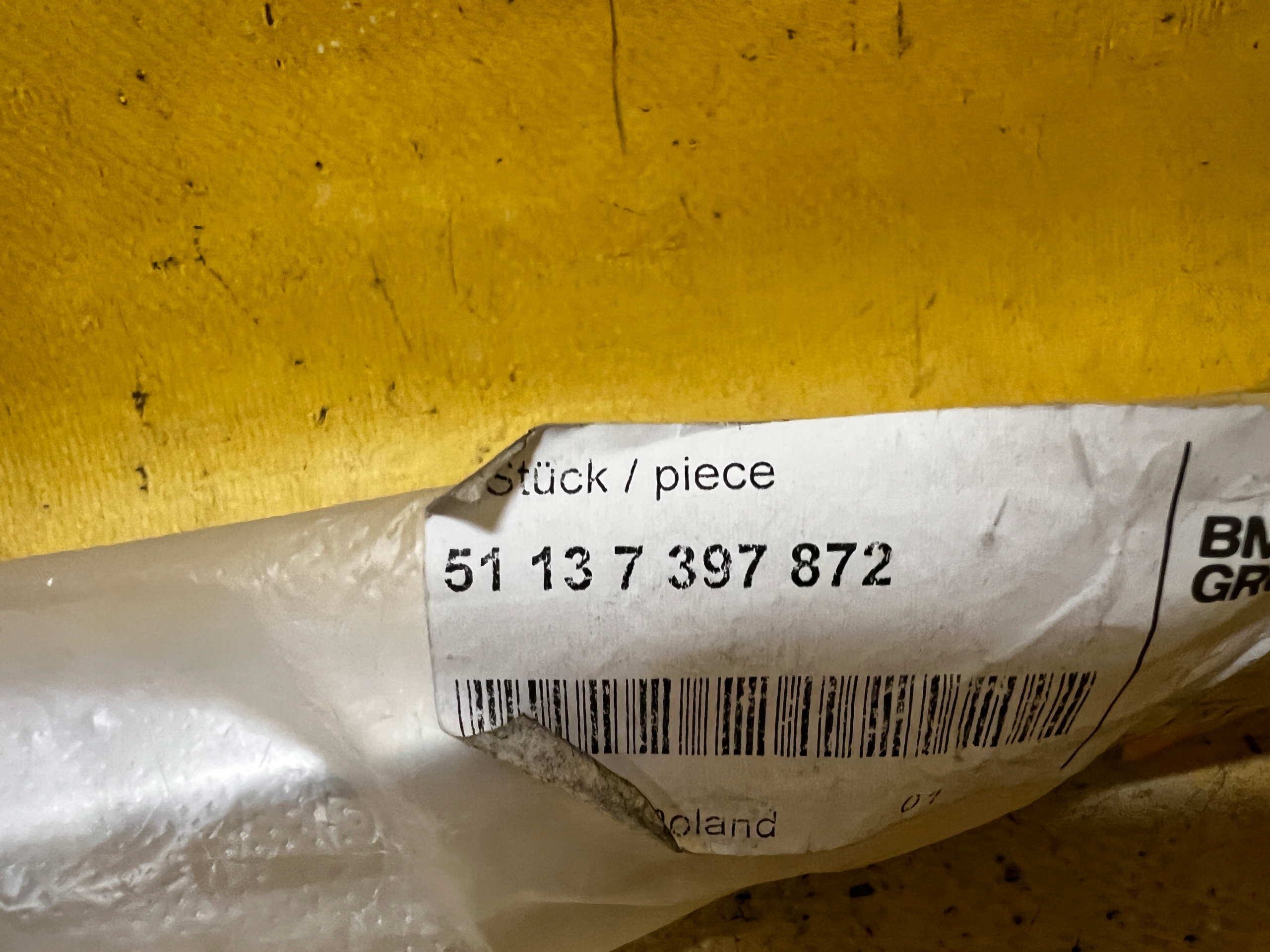 LISTA DRZWI TYŁ PRAWY BMW 7 G11 NOWA OEM