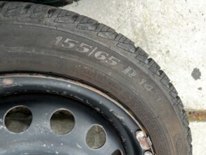 KOŁO ZAPASOWE DOJAZDOWE TOYOTA AYGO I CITROEN C1 I PEUGEOT 107 155/65 R14