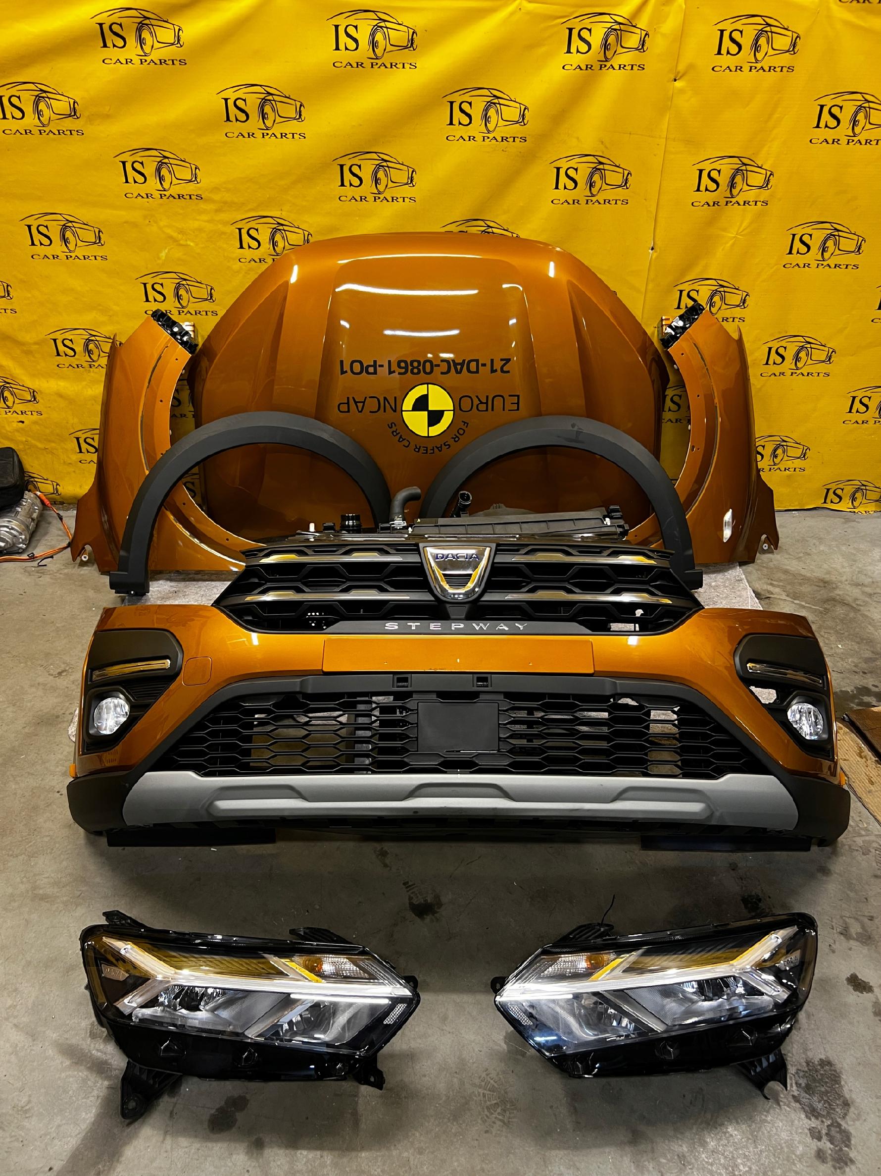 KOMPLETNY PRZÓD CHŁODNICE MASKA LAMPY DACIA SANDERO STEPWAY III 3 RUDY