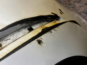 ZDERZAK TYLNY TYŁ 6 PDC TESLA MODEL 3 PRZEDLIFT BIAŁA PERŁA