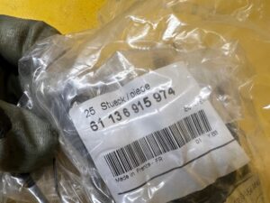 10 X OPASKA PRZEWODU Z UCHWYTEM Ø=6,9 / L=150 BMW NOWA OEM