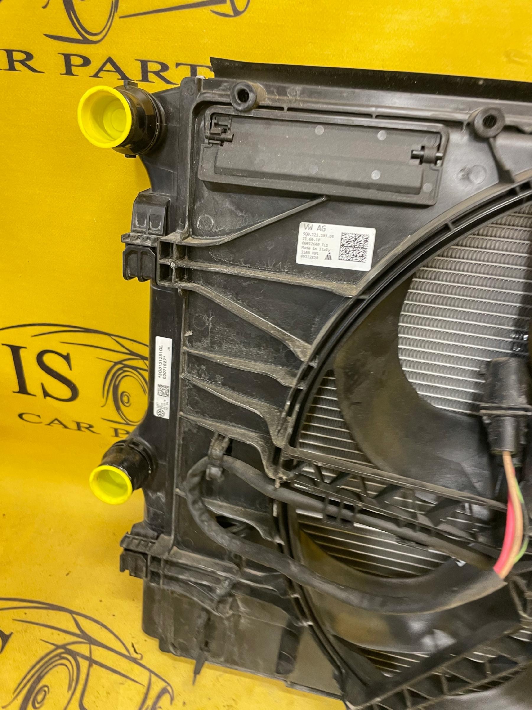 CHŁODNICA WODY WENTYLATOR VW AUDI SKODA 1.5 TSI