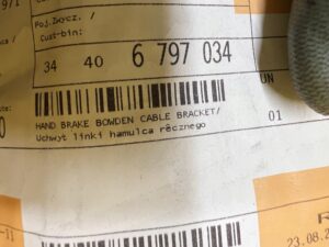 UCHWYT LINKI HAMULCA RĘCZNEGO BMW 1 F20 F21 2 F22 3 F30 4 F32 F34 F36 NOWY