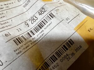 KABEL NAPR SYSTEMU PODUSZEK POWIETRZNYCH BMW 1 F20 X3 F25 X4 F26 NOWY OEM