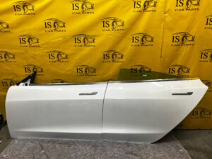 LEWE DRZWI KOMPLET PRZÓD TYŁ STRONA TESLA MODEL 3 BIAŁA PERŁA