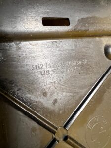 ŚLIZG MOCOWANIE WSPORNIK ZDERZAKA TYŁ TYLNEGO PRAWY BMW X6 F16