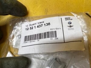 5 X ZACZEP UCHWYT PRZEWODU BMW NOWY OEM