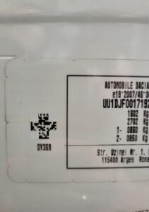 DRZWI PRAWA STRONA PRAWY PRZÓD TYŁ DACIA SANDERO III 3 369 2023R