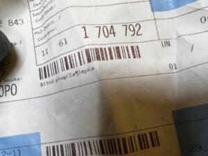 USZCZELNIACZ KOLEKTORA SSĄCEGO BMW M62 NOWY OEM