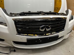 KOMPLETNY PRZÓD LAMPY CHŁODNICE INFINITI Q70 M35 M35H HYBRID BIAŁA PERŁA