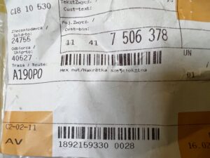 6 X NAKRĘTKA POMPY OLEJU BMW M10X1-LH NOWA OEM