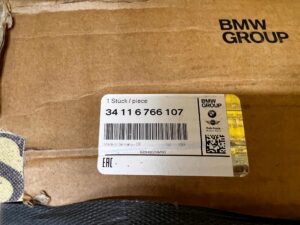 2 X TARCZA HAMULCOWA WENTYLOWANA PRZÓD 374MM ALPINA BMW 7 E65 E66 NOWA OEM