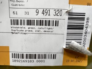 SZYBA PRZÓD PRZEDNIA CZOŁOWA BMW X3 G01 LIFT NOWA OEM