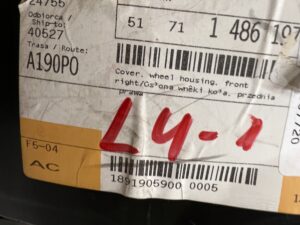 NADKOLE PRZÓD PRZEDNIE PRAWY PRAWE MINI R50 R52 R53 NOWE OEM