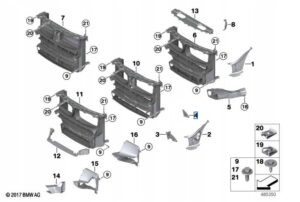 POKRYWA AMOEK WLOTU POWIETRZA PRAWA BMW X5 F15 NOWA OEM