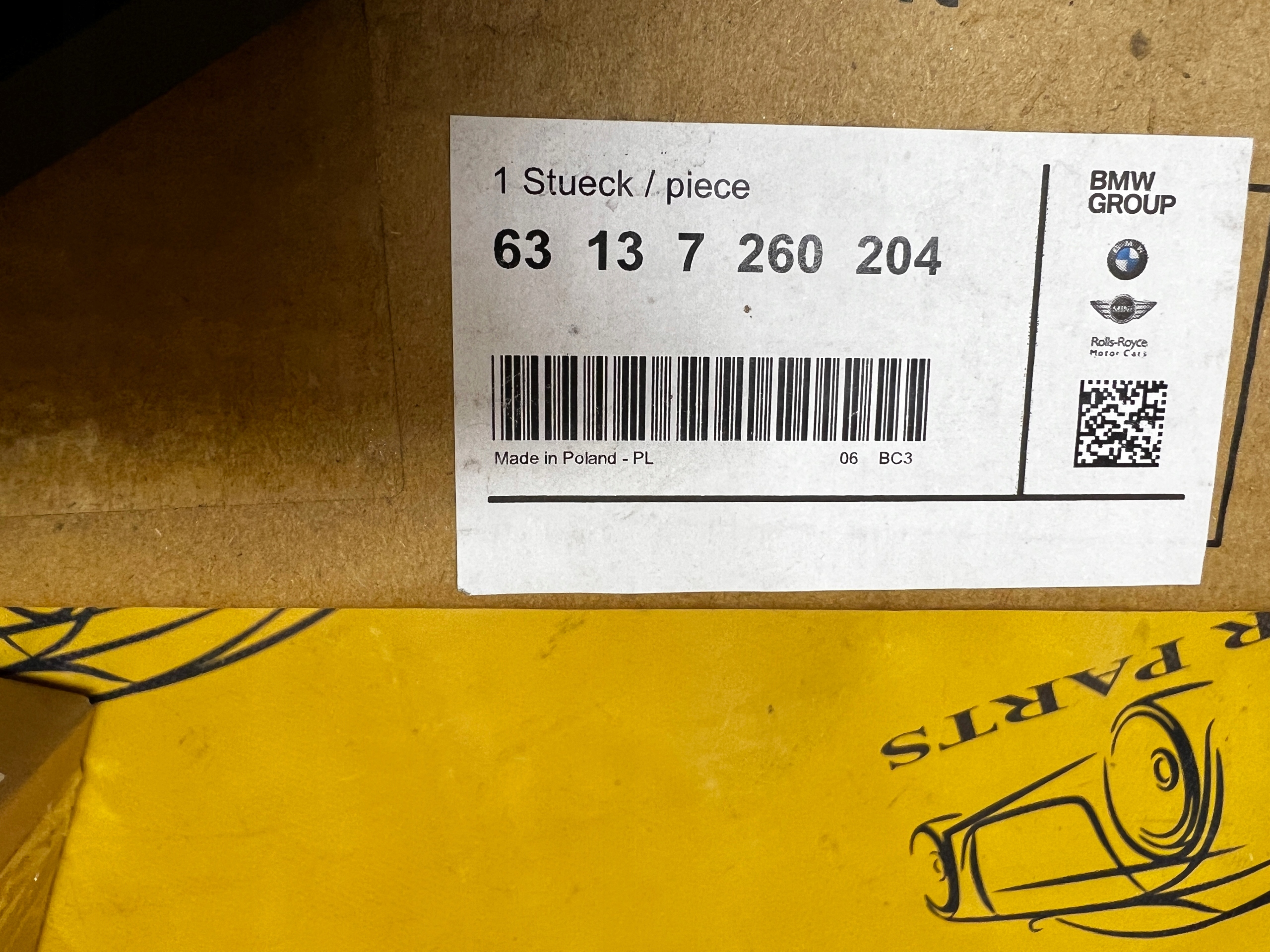 KIERUNKOWSKAZ BOCZNY BŁOTNIKA PRAWY BIAŁY MINI R55 R56 R57 R58 R59 NOWY OEM