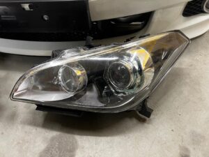 KOMPLETNY PRZÓD LAMPY CHŁODNICE INFINITI Q70 M35 M35H HYBRID BIAŁA PERŁA