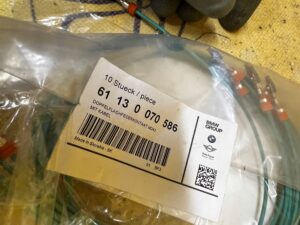 5 X PODWÓJNY PŁASKI STYK PŁASKI MDK3 Z KABLEM BMW NOWY OEM