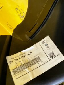 KANAŁ POWIETRZA PRZÓD PRZEDNI PRAWY BMW 3 E92 LIFT E93 LIFT NOWY OEM