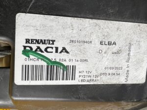 REFLEKTOR LAMPA PRZÓD PRAWY FULL LED DACIA JOGGER SANDERO III EU