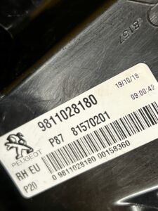 PRAWA TYLNA LAMPA W BŁOTNIK PEUGEOT 5008 II P87