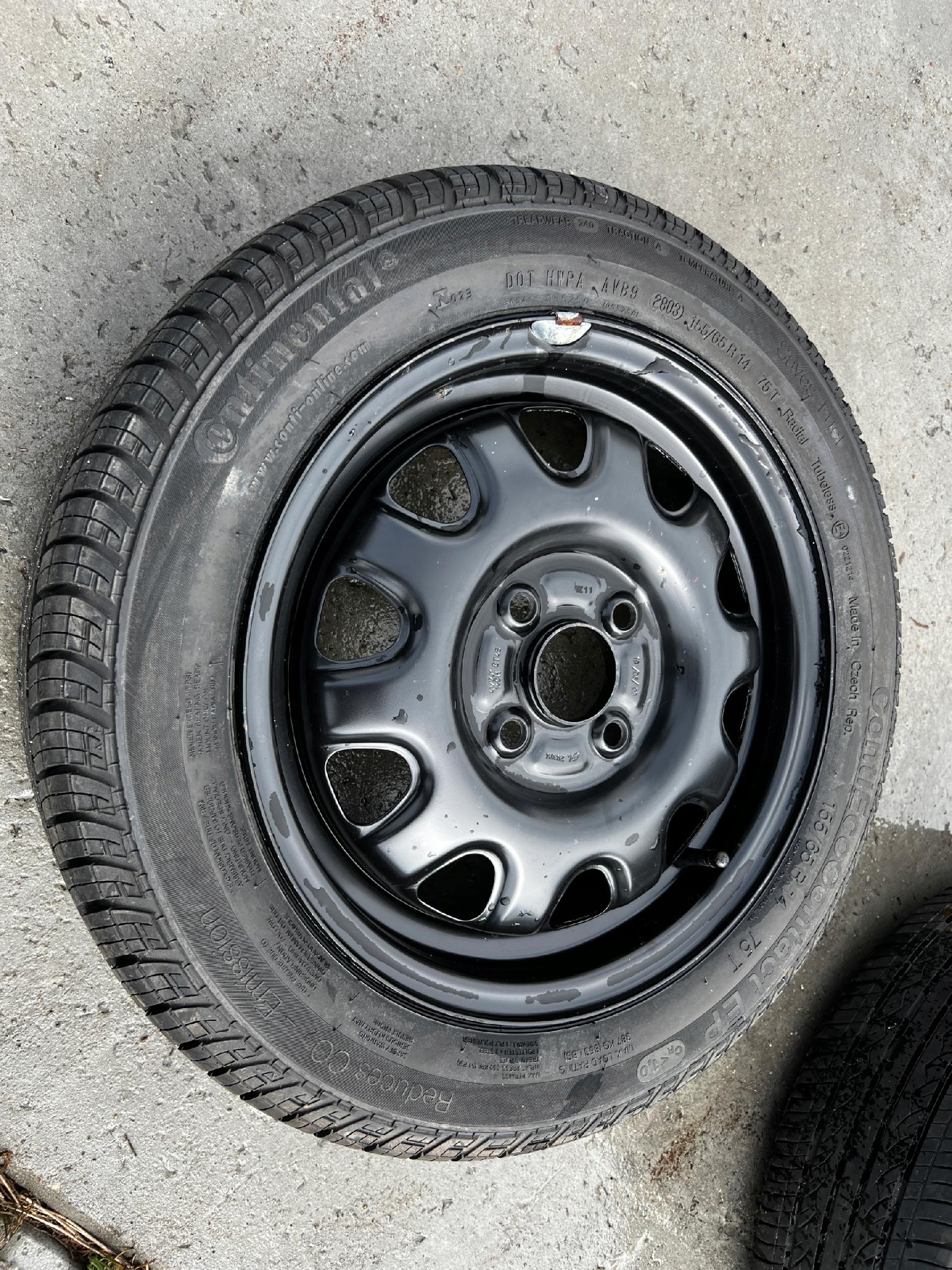 KOŁO ZAPASOWE DOJAZDOWE FELGA OPONA OPEL AGILA A SUZUKI SWIFT I 155/65 R14