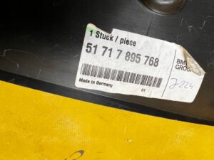 POKRYWA OSŁONA PODSZYBIA PODSZYBIE BMW M3 E46 CABRIO COUPÉ NOWA OEM