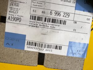 IZOLACJA DŹWIĘKOWA SZYBY PRZEDNIEJ PRZÓD BMW Z4 Roadster G29 NOWY OEM