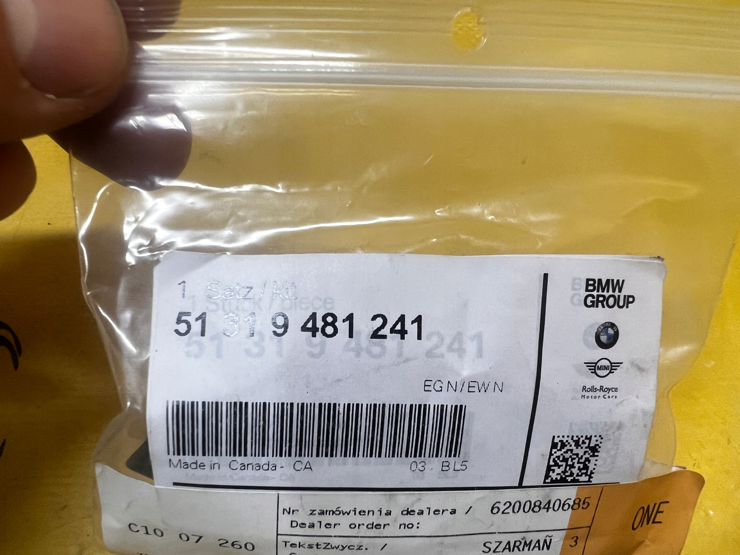 KOMPLET OSŁONY ZAŚLEPKI RYNIENEK DACHOWYCH DACHU BMW X4 G02 NOWE OEM
