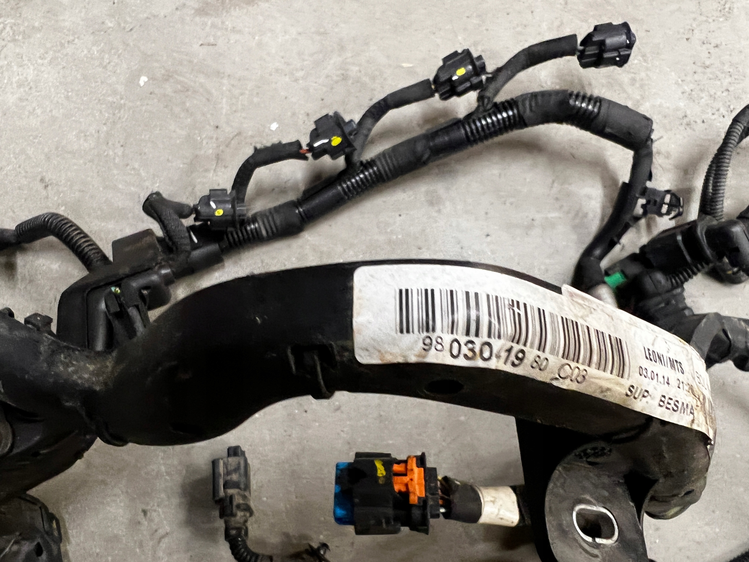 WIAZKA INSTALACJA OKABLOWANIE SILNIKA PEUGEOT CITROEN 1.6 E-HDI