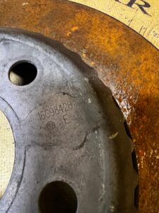 TARCZA HAMULCOWA TYŁ TYLNA RANGE ROVER EVOQUE II L551