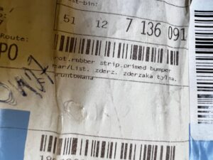 LISTWA ZDERZAKA TYŁ TYLNEGO GRUNTOWANA BMW 1 E87 NOWA OEM