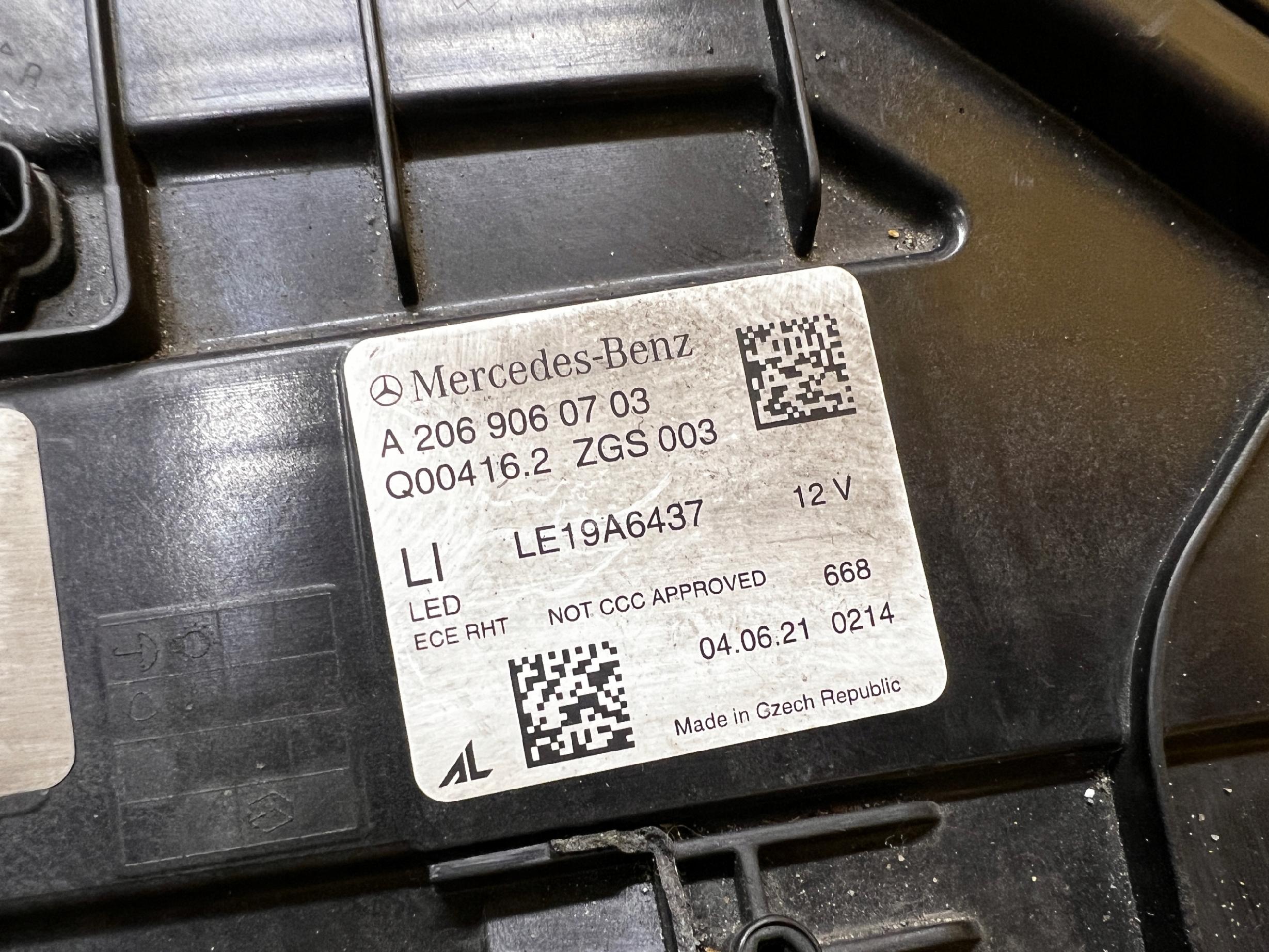 REFLEKTOR LAMPA LED HIGH PERFORMANCE PRZÓD LEWY MERCEDES C-KLASA W206