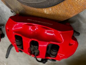 KOMPLET TARCZE HAMULCE ZACISKI PORSCHE CAYENNE II 7P5 GTS 4.8 V8 B BREMBO