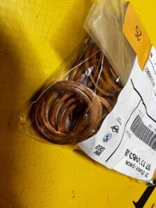 20 X PODKŁADKA KORKA SPUSTU OLEJU MIEDŹ 18X22X1,5 MIEDŹ NOWA OEM