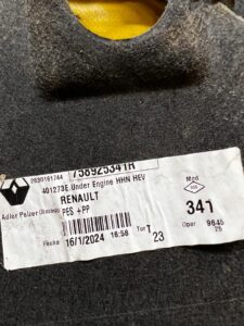 PŁYTA OSŁONA POD SILNIK SILNIKA DOLNA DÓŁ RENAULT ESPACE VI AUSTRAL