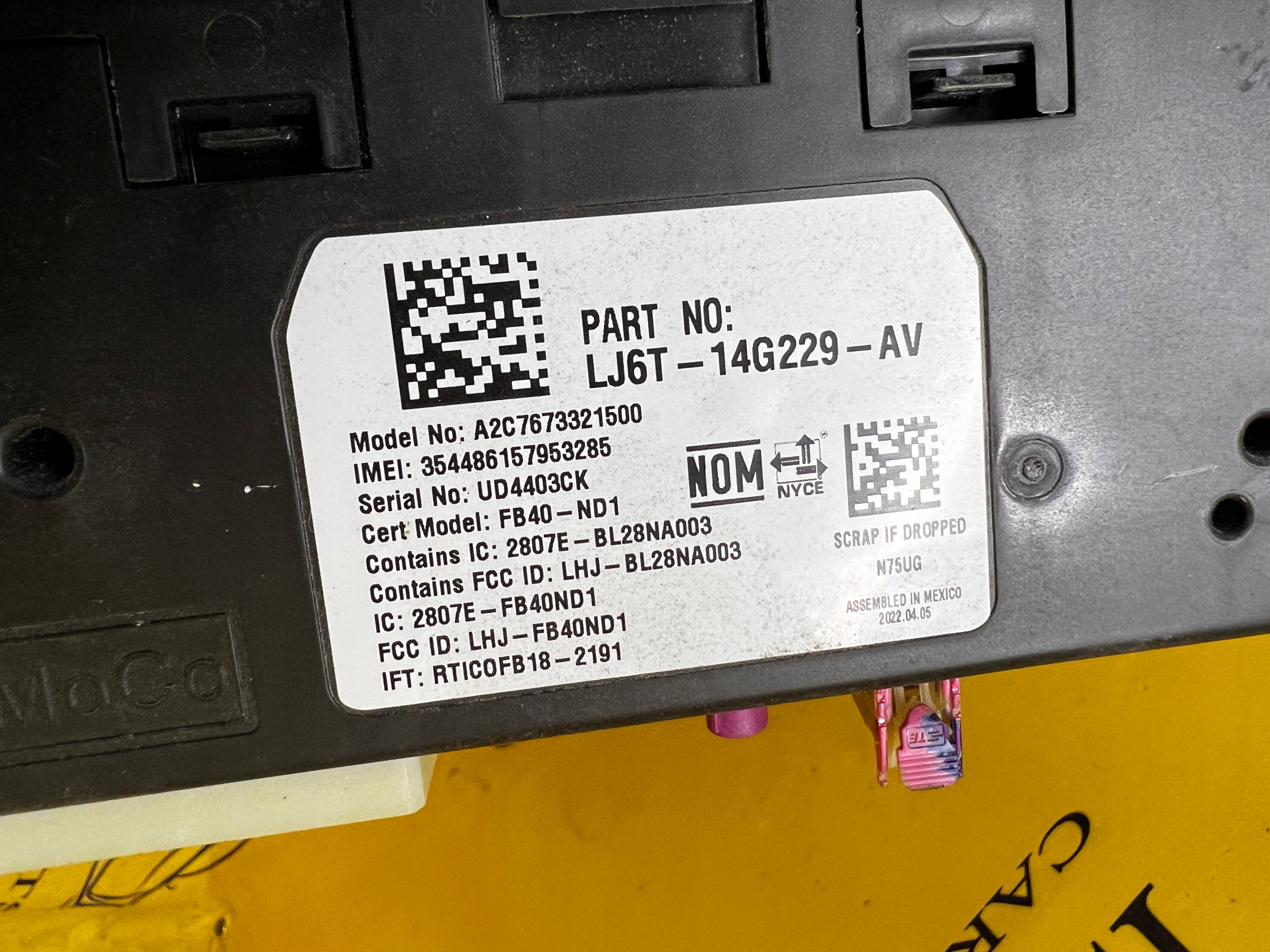 MODUŁ TELEMATICS KOMFORT INTERFEJS FORD KUGA MK3 ESCAPE MK4