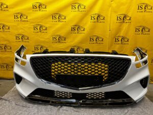 KOMPLETNY ZDERZAK PRZEDNI PRZÓD GENESIS GV70 EUROPA BIAŁA PERŁA