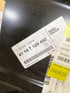 PODŁOGA BAGAŻNIKA PRAWA BMW 5 TOURING E61 NOWA OEM