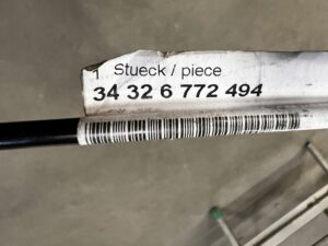 PRZEWÓD HAMULCOWY TYLNY TYŁ BMW 5 E60 6 E63 COUPE E64 CABRIO NOWY OEM