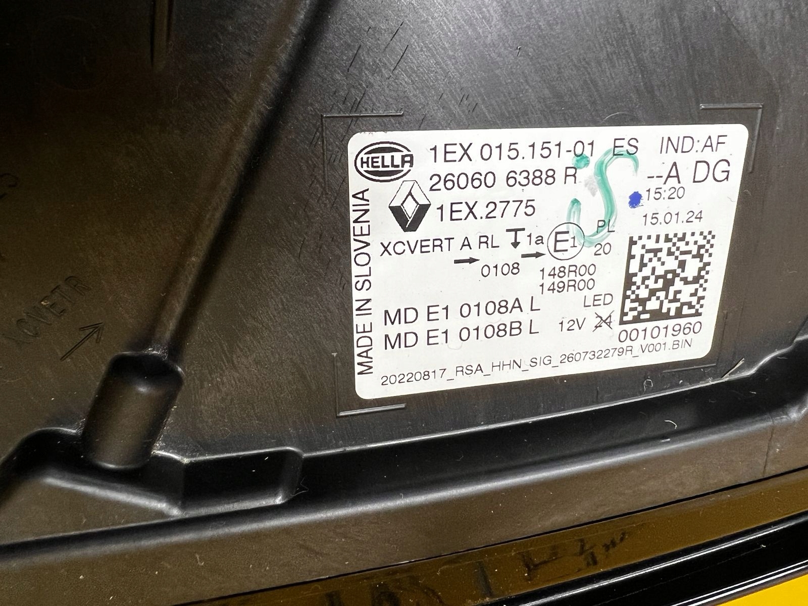 REFLEKTOR LAMPA PRZEDNIA PRZÓD LEWY RENAULT ESPACE VI EU LED PURE VISION