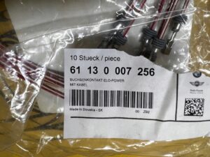 6 X STYK GNIAZDA ELO-POWER Z KABLEM 1,0 MM² BMW NOWY OEM