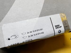 KLOCKI HAMULCOWE Z CZUJNIKIEM BMW 2 F45 MINI F54 F55 F56 F57 F60 NOWE OEM