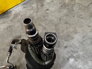 KOMPLET RURY RURA PRZEWODY PRZEWÓD WĄŻ CHŁODNICY OLEJU BMW X5M E70 X6M E71