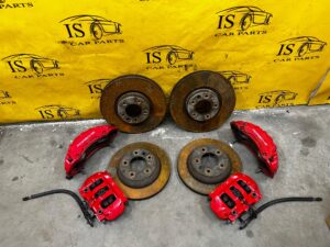 KOMPLET TARCZE HAMULCE ZACISKI PORSCHE CAYENNE II 7P5 GTS 4.8 V8 B BREMBO